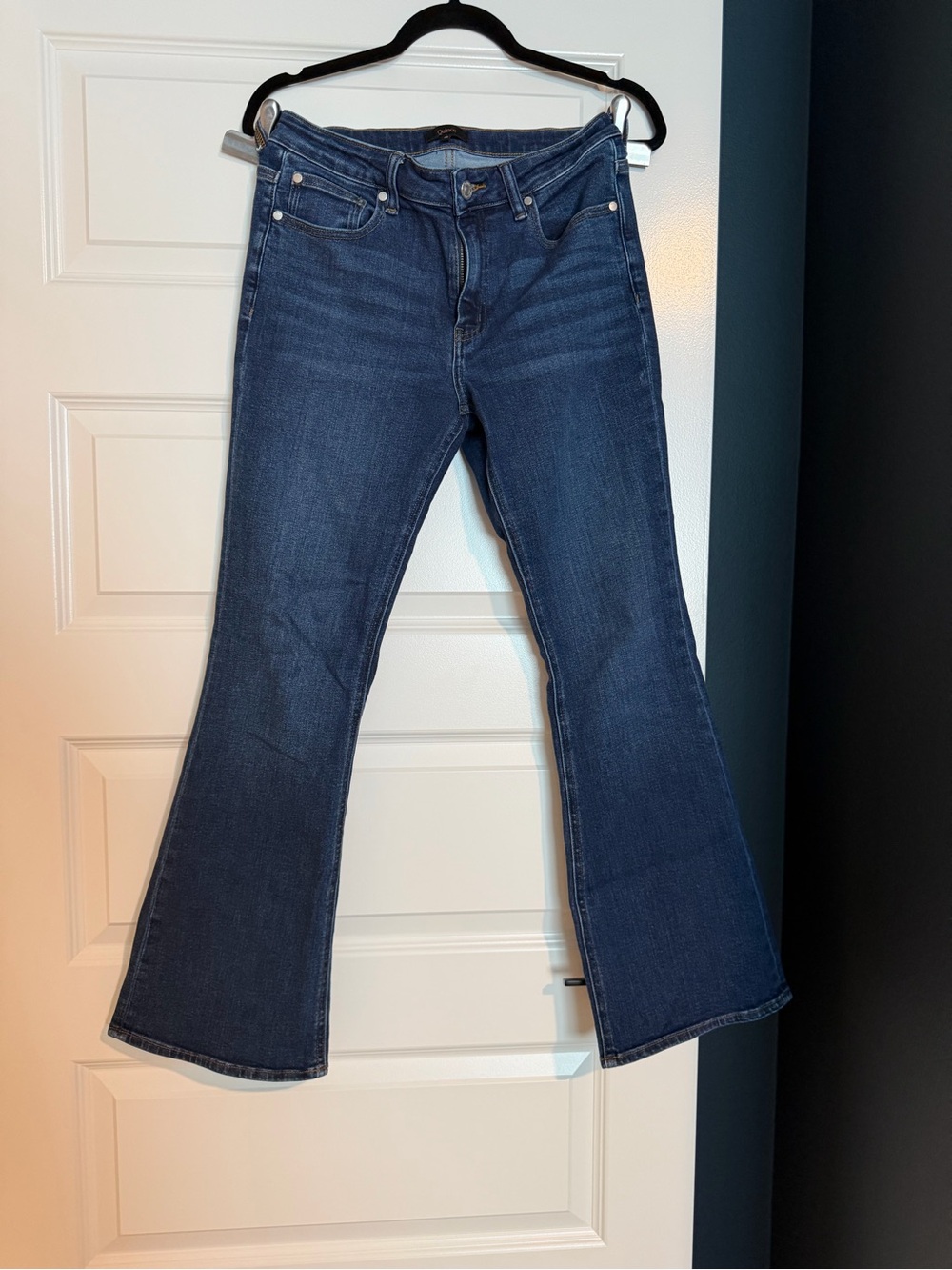 Quince Luna Stretch Flare Jeans - Midnight Blue - Picture 3 of 5